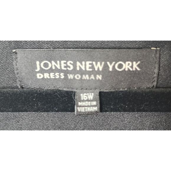 Jones New York Woman Black Dress, 16W, NWT - Picture 4 of 7